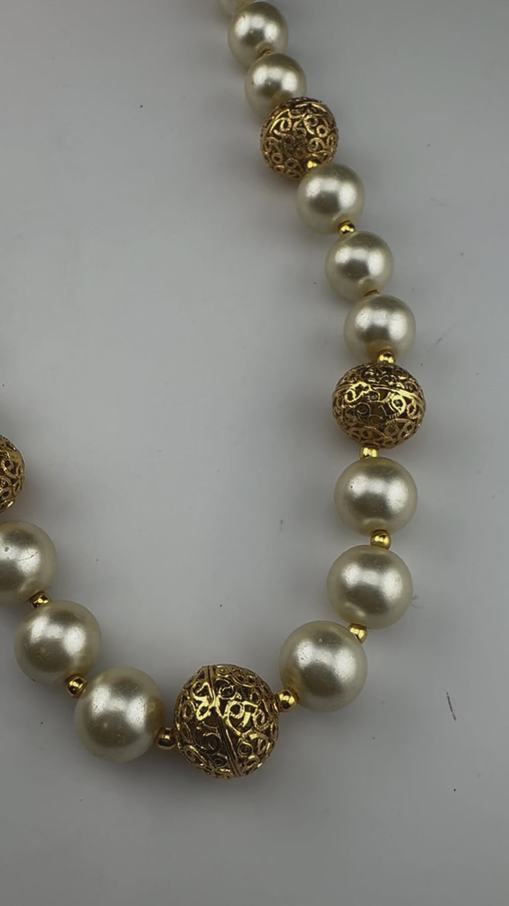 Premium Quality Traditional Gold and Pearl Long Necklace with long earrings/Indian Bridal necklace/Matar Mala/Rani Haar/Gold Plated jewelry