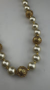 Premium Quality Traditional Gold and Pearl Long Necklace with long earrings/Indian Bridal necklace/Matar Mala/Rani Haar/Gold Plated jewelry