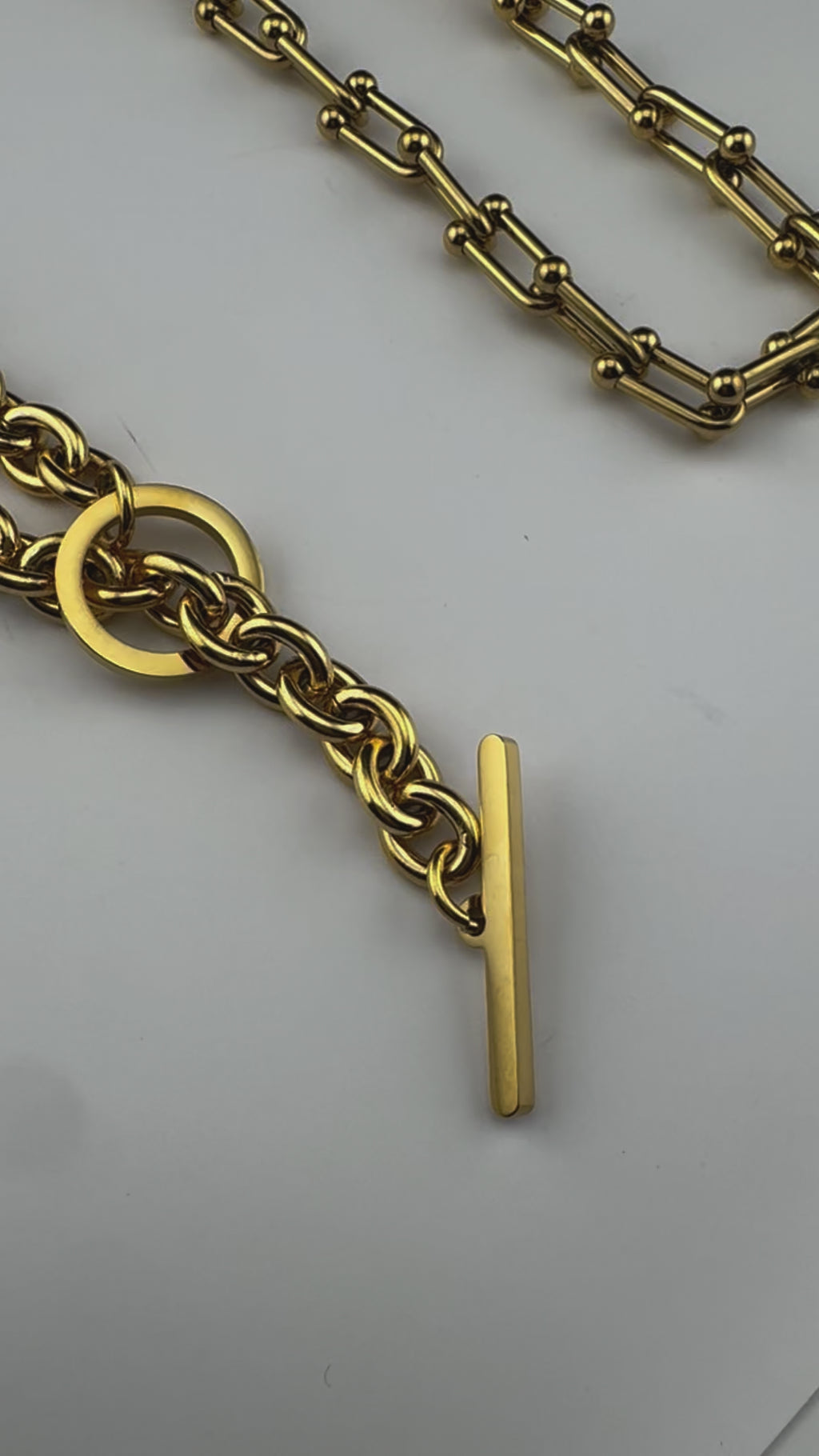 Anti-Tarnish Water resistant 18K Gold color plated thick necklace/Partywear jewelry/Office wear necklace/gold jewelry/Light weight jewelry