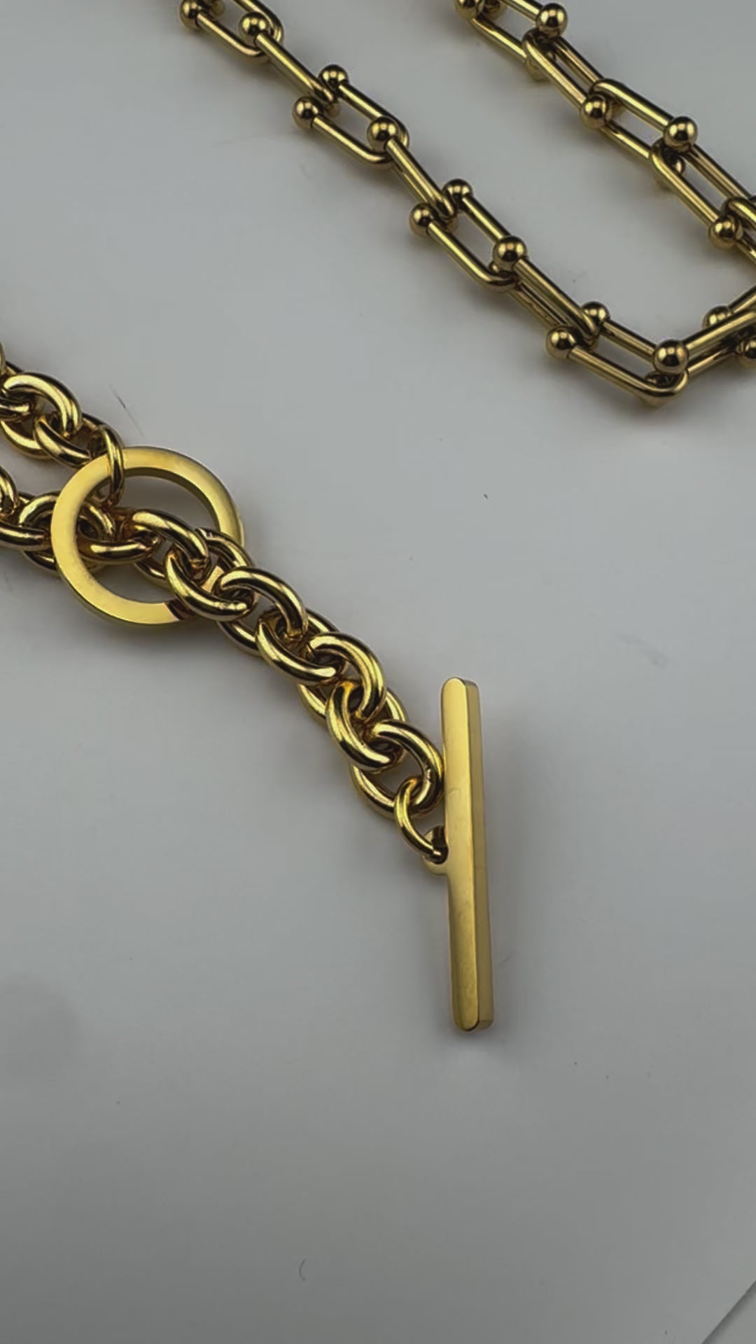 Anti-Tarnish Water resistant 18K Gold color plated thick necklace/Partywear jewelry/Office wear necklace/gold jewelry/Light weight jewelry