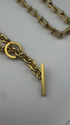 Anti-Tarnish Water resistant 18K Gold color plated thick necklace/Partywear jewelry/Office wear necklace/gold jewelry/Light weight jewelry