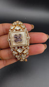 Premium Quality Moissanite Kundan, cubic zirconia is Designer inspired Bracelet