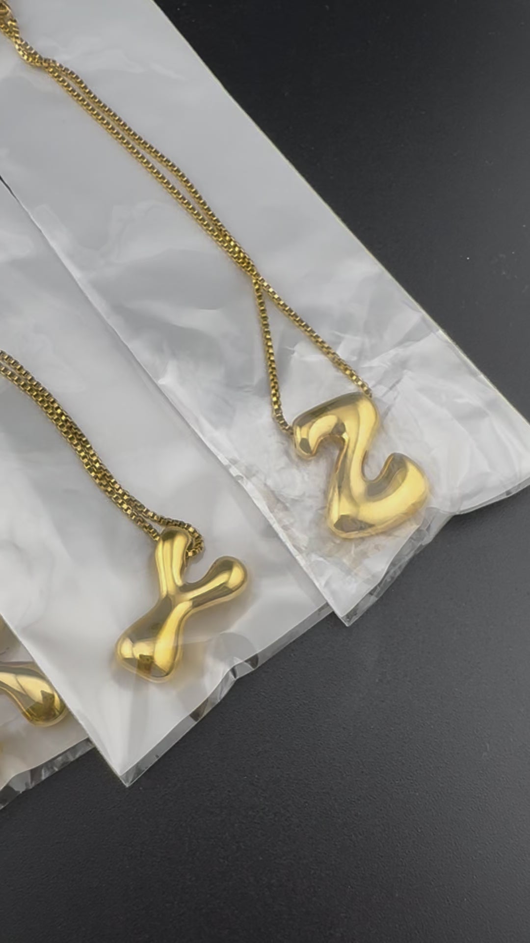 Anti-Tarnish Water resistant 18K Gold color plated necklace/Alphabet Capital letter necklace/Everyday jewelry/Light weight everyday jewelry