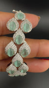 Openable Stone and Cubic Zirconia Bracelet Designer inspired Bracelet bangle Fits upto 2.6" wrist size
