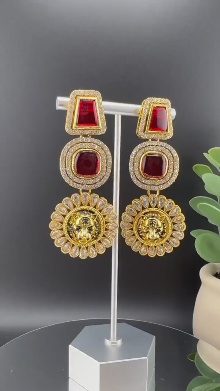 Sabyasachi inspired Chand Bali earring, Long Chandelier earring