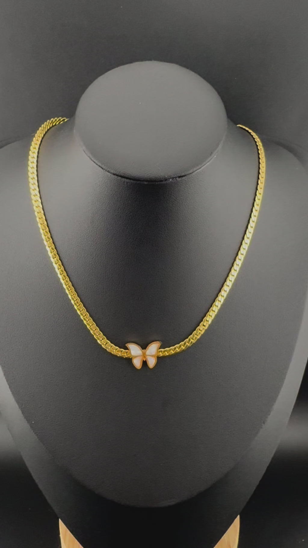 Anti-Tarnish Water resistant 18K Gold color plated necklace/Simple Office wear necklace/Everyday jewelry/Light weight everyday jewelry