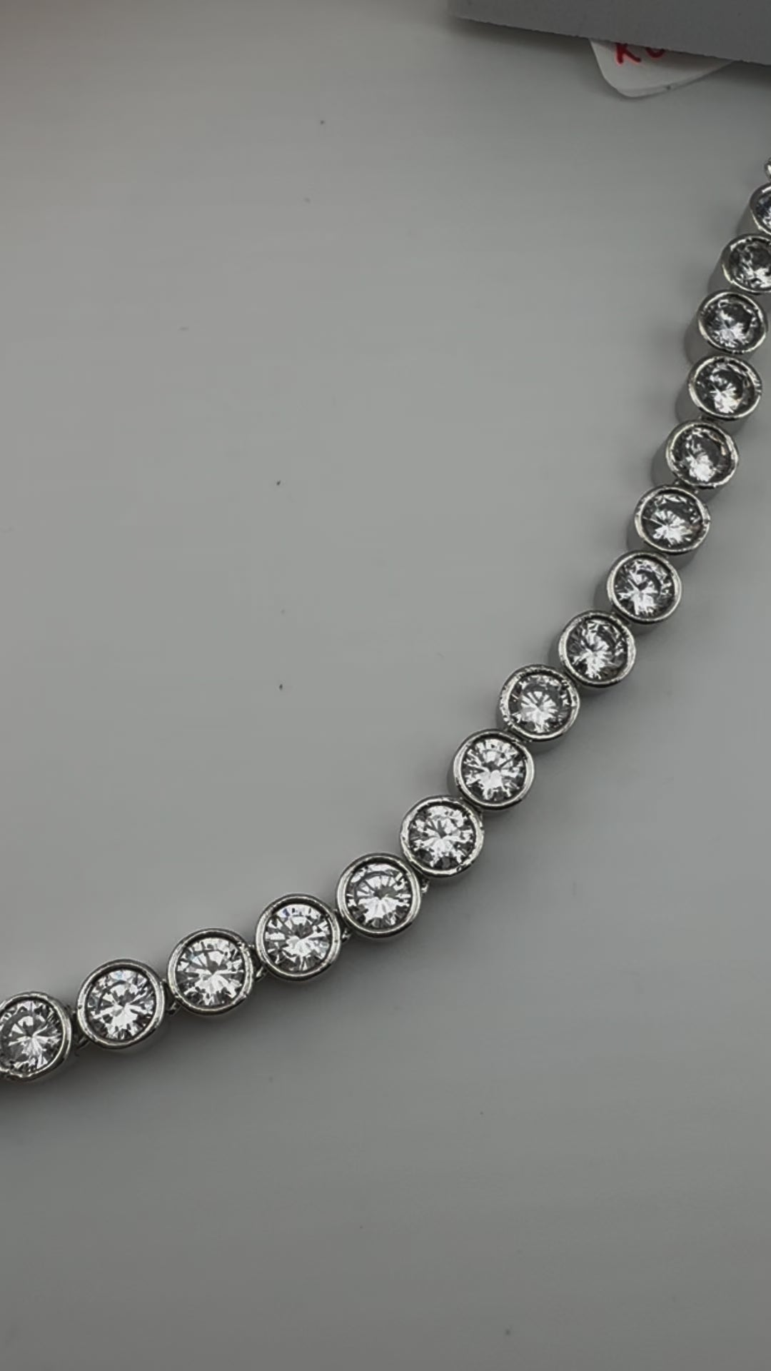 Premium American Diamond, Cubic Zirconia High Shine Sleek Necklace set with long earrings