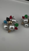Premium Bow Cubic Zirconia and Swarovski Crystal stone in gold color Studs earrings