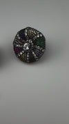 Premium Nano Setting, Cubic Zirconia Oversized stud with Crystals designer Inspired Statement earrings