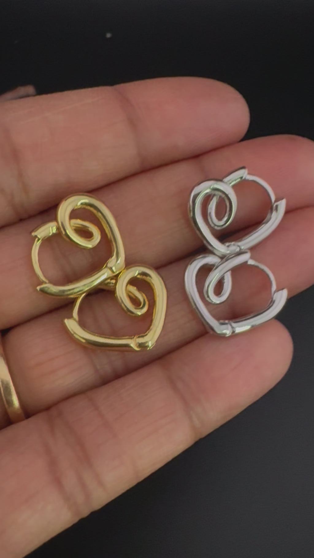 Anti-Tarnish Water resistant Gold Hoop earrings in drop design/Everyday earrings/Light weight everyday jewelry/office wear/daily wear hoops