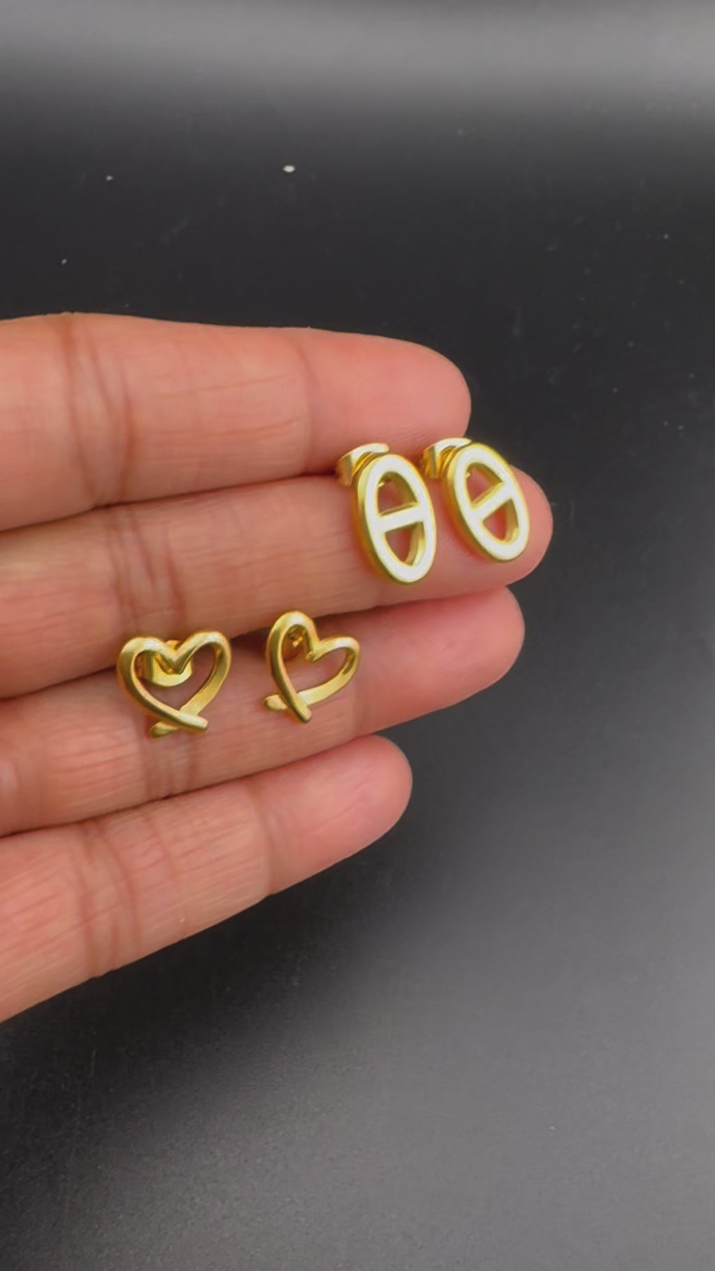 Anti-Tarnish Water resistant Gold Hoop earrings in drop design/Everyday earrings/Light weight everyday jewelry/office wear/daily kids jewelry